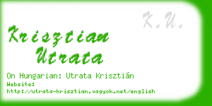 krisztian utrata business card